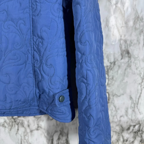 High Fever Quilted Light Blue Jacket Sz XL - Picture 6 of 8